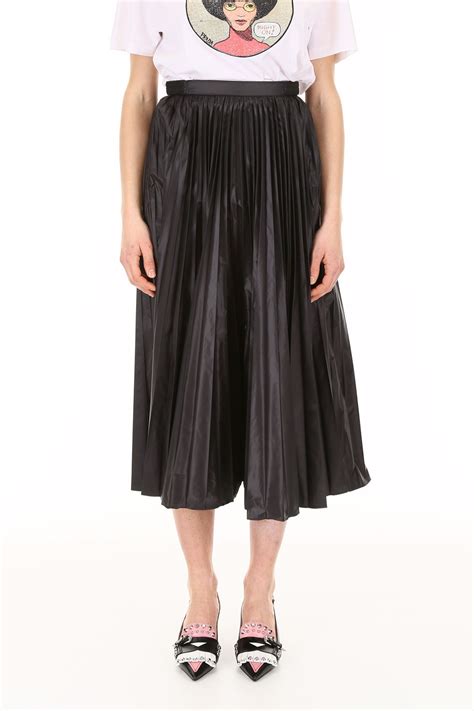 prada running skirt|prada nylon pleated top.